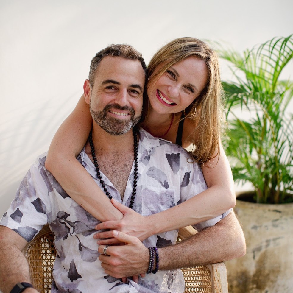 Daria and Barak, co-founders of Mind Artists, in a sunlit room in Bansko.